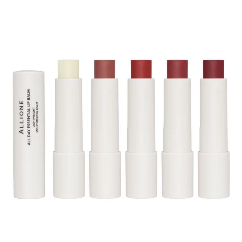 ALLIONE All Day Essential Lip Balm – Hydrating Tinted Lip Care | Lightweight Moisturizing Balm | 5 Natural Shades