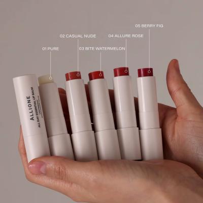 ALLIONE All Day Essential Lip Balm – Hydrating Tinted Lip Care | Lightweight Moisturizing Balm | 5 Natural Shades